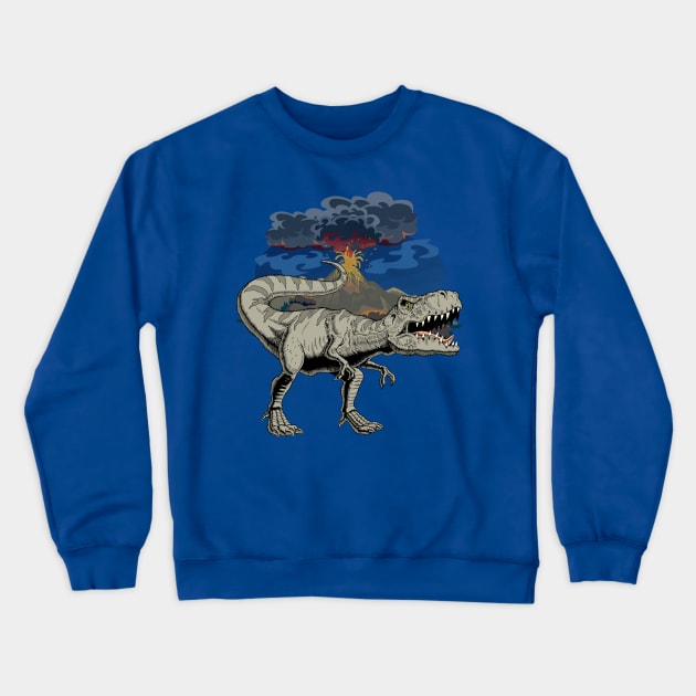 Tyrannosaurus Rex Crewneck Sweatshirt by WorldDinosaurs